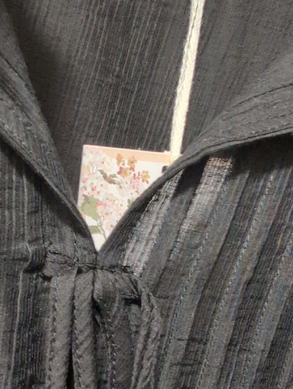 Laura Ashley Black Ruffle-Tiered Peasant Top - Picture 5 of 7